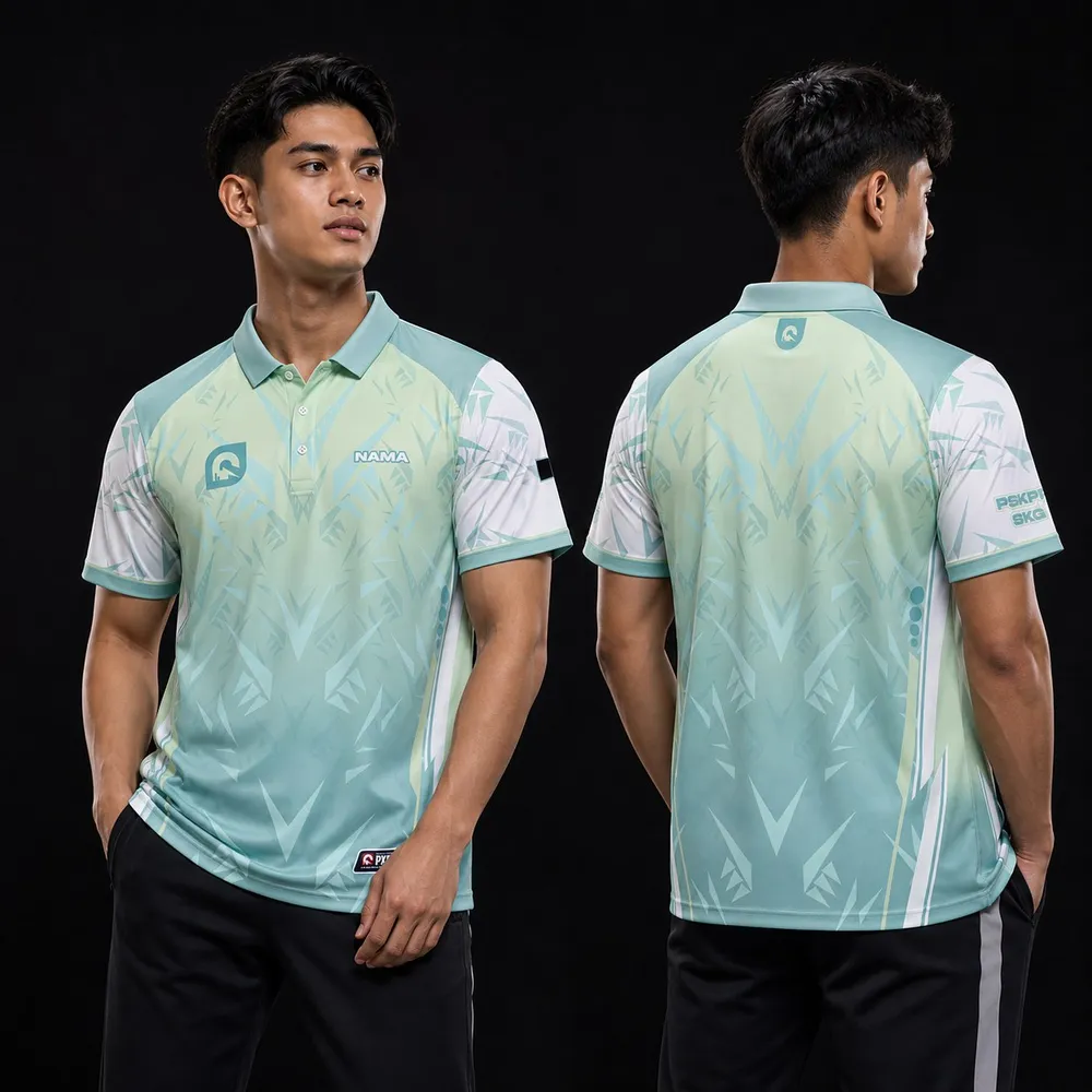A custom PXNCH garment worn by a model, photographed front and back